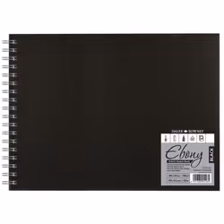 Daler-Rowney Ebony Wb Sketch book Landscape Black Paper 180G 40Sh
