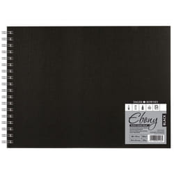 Daler-Rowney Ebony Wb Sketch book Landscape Black Paper 180G 40Sh