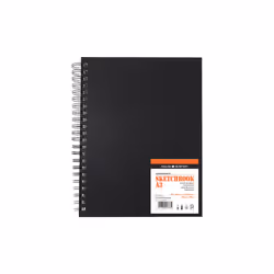 Daler Rowney Hard Back Jumbo Spiral Sketch Book A3