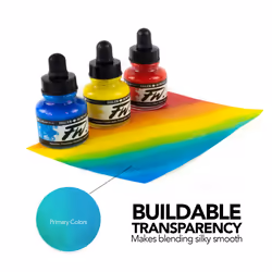 Daler Rowney FW Acrylic Ink Bottle Shimmering Gold - Versatile Acrylic Drawing Ink for Artists and Students - Permanent Calligraphy Ink - Archival Ink