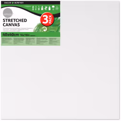 Daler Rowney Simply Canvas Pack of 3 - 40 x 40cm / 16 x 16"
