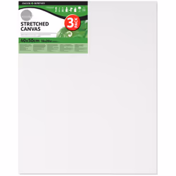 Daler Rowney Simply Stretched Canvas Pack of 3 - 40 x 50cm / 16 x 20"