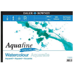 Daler Rowney Aquafine aquarelle artists watercolour SMOOTH pad A3 hot pressed