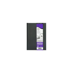 Daler-Rowney Simply Medium Grain 100 gsm Hardback A5 Sketchbook, Soft White, 54 Sheets, Entry-Level Sketchpad, Ideal for Students and Hobbyists