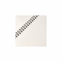 Daler-Rowney Simply Medium Grain 100 gsm A4 Hardback Spiral Bound Sketchbook, 54 Soft White Sheets, Ideal for Professional Artists and Students