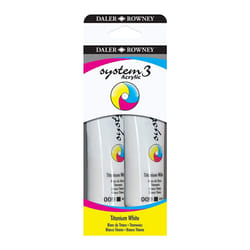 Daler Rowney System 3 Acrylic Titanium White Set 2 x 150 ml