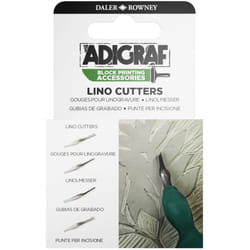 Daler-Rowney D188100001 ADIGRAF BLOCK PRINTING 4 LINO CUTTERS