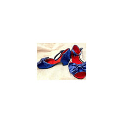 Minnie Mouse Shoes Formal Blue Sequence for Girl/Kids Size UK12, EU31