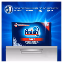 Finish Dishwasher Salt 2Kg Soften Water to Prevent Limescale And Watermarks