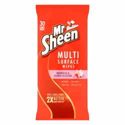 Mr Sheen Air Wick Magnolia and Cherry Blossom Ultra Effective Wipes