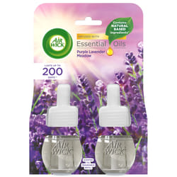 2 X Air Wick Electrical Plugin Oil Refills - Purple Lavender Meadow