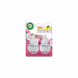 Air Wick Plug in Refill Air Freshener, Smooth Satin and Moon Lily, 2 x 17 ml (34 ml)