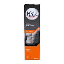 Men Hair Removal Cream, Chest & Body, Normal Skin, 200ml each, 1 Spatula, No Risk of Cuts, 24 Hour Hydration, 7 Days of Smoothness, Dermatologically