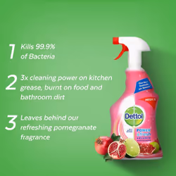 Dettol Power and Fresh Pomegranate Multi-Purpose Cleaner, 1 Litre - Additional view 4