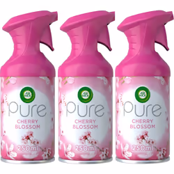 3 x 250ml Air Wick Pure Air Freshner Spray - Cherry Blossom