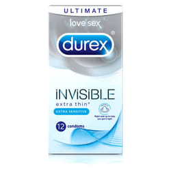 Durex Invisible Extra Thin Extra Sensitive - Pack of 12 Condom