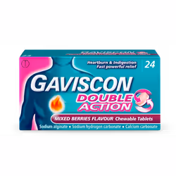 Gaviscon Double Action Tablets Mixed Berries Pack of 24