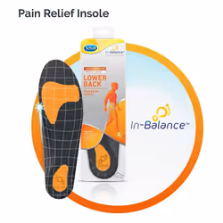Scholl Orthotic Insole Lower Back Pain Relief, Small, UK Size 4.5-6.5