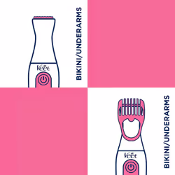 Veet - Sensitive Precision Waterproof Bikini Trimmer Kit - Electric Shaver