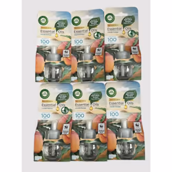 6 x Air Wick Pure Island Mango Scented Oil Air Freshener 19ml For Plug Diffuser