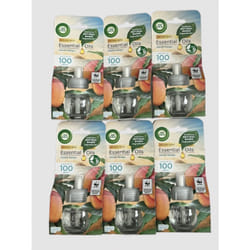 6 x Air Wick Pure Island Mango Scented Oil Air Freshener 19ml For Plug Diffuser