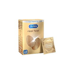 Durex Real Feel Condoms, Pack of 18 (Packaging May Vary)