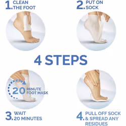 Scholl - Fragrance Free Foot Mask - 1 Pair