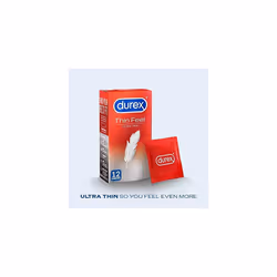 Durex Thin Feel Ultra Thin Condoms, Pack of 12