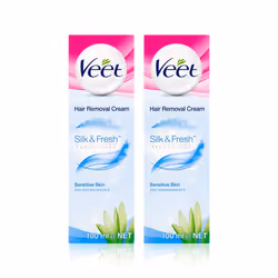 Hair Removal Cream for Sensitive Skin, 100 ml x 2