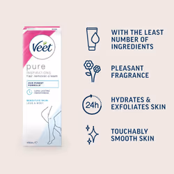 Hair Removal Cream for Sensitive Skin, 100 ml x 2