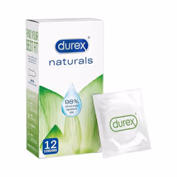 12 - 24 - 36 - 48 - 60 Durex Natural Condoms - 12