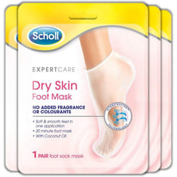 Scholl - Fragrance Free Foot Mask - 4 Pairs