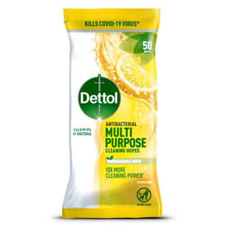 Dettol Biodegradable Multi Purpose Cleaning Wipes Citrus (Pack 50) - 3