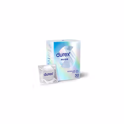 Nude Condoms, Regular Fit, 30s, Extra Thin, Easy On Shape, Secure, Higher Protection, With Silicone Lube
