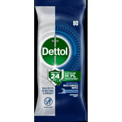 Dettol Protect 24 Multi Surface Wipes (Pack 80) - 3246241