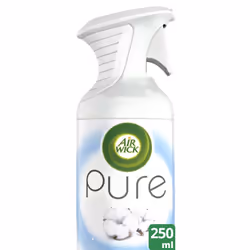 Air Wick Air Freshener, Pure Air Freshener Spray, Soft Cotton, 250 ml, Pack of 6