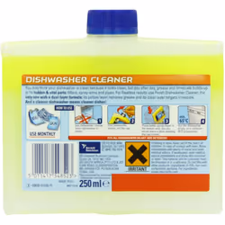 Finish Dual Action Dishwasher Cleaner 2 x 250 ml (Pack of Two)