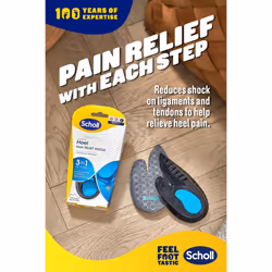 In-Balance Orthotics Heel and Ankle - Insoles for Heel Pain Relief, 3-in-1 Insoles for Heel Pain Relief - Size Small, UK 4.5-6.5, 1 Pair