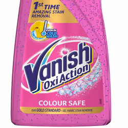 6 x Vanish Gold Oxi Action Gel Stain Remover Fabric Clothes Colour Safe 750ml