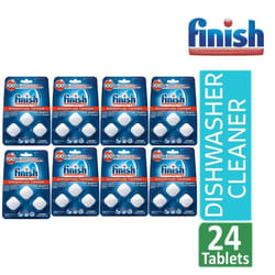 8 x Finish In Wash Dishwasher Cleaner 3 x 17g