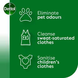 Dettol Antibacterial Laundry Cleanser Liquid Additive, Fresh Cotton, Multipack of 4 x 1.5 Litre