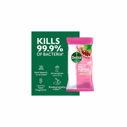 Antibacterial Surface Cleaning Wipes, Pomegranate, Total 400 Wipes (8 Packs X 50), Anti Bac Wipes, Multi Purpose Wipes, Kills 99.9 Percent of Germs,