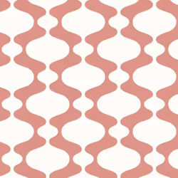 Peach Geometric Wallpaper Fine Decor Retro Red White Paste The Wall