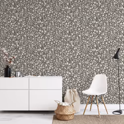 Fine Decor Terrazzo Black Wallpaper Metallic Effect Textured