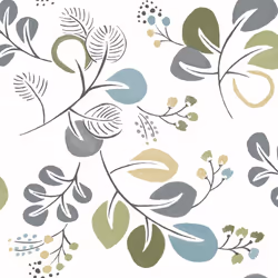 Jonah Leaf Trail Wallpaper Fine Decor - Green/Blue