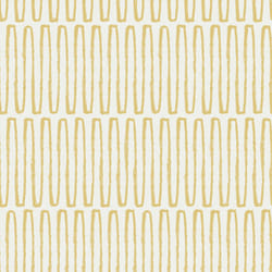 Lars Retro Wave Vinyl Wallpaper Fine Decor - Ochre