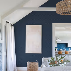 Lars Retro Wave Vinyl Wallpaper Fine Decor - Navy