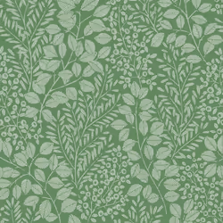 Elin Botanical Vinyl Wallpaper Fine Decor - Green