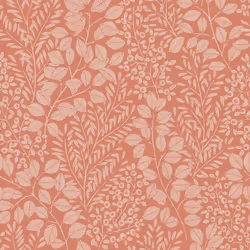 Elin Botanical Vinyl Wallpaper Fine Decor - Coral