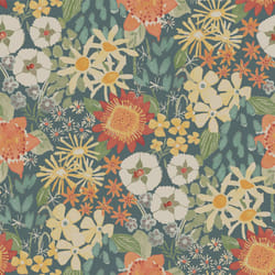 Karina Wildflower Garden Vinyl Wallpaper Fine Decor - Green